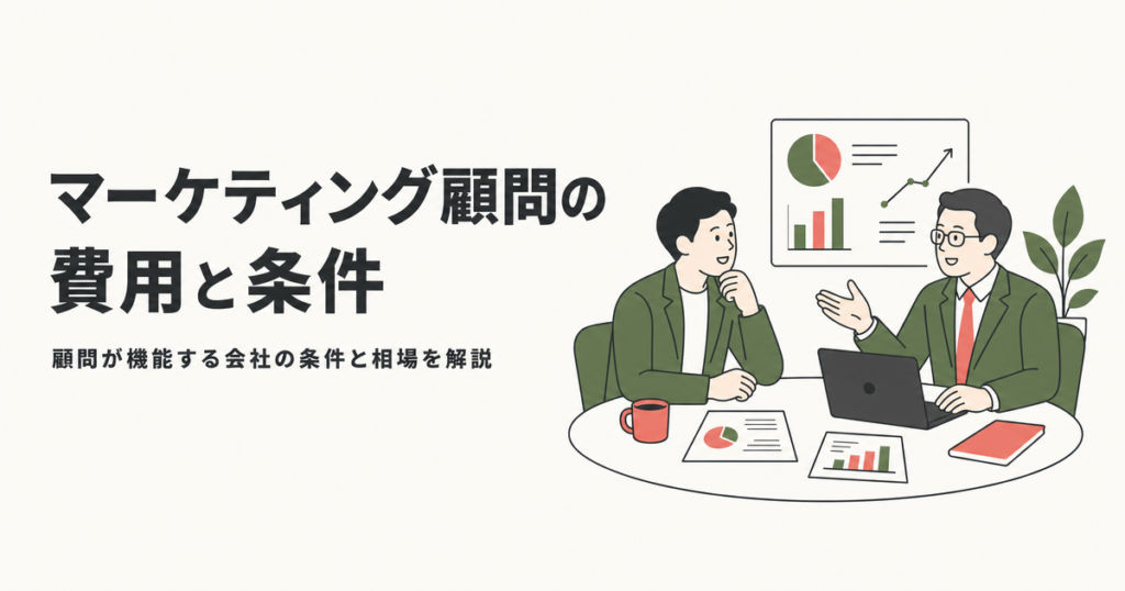 マーケティング顧問の費用と条件