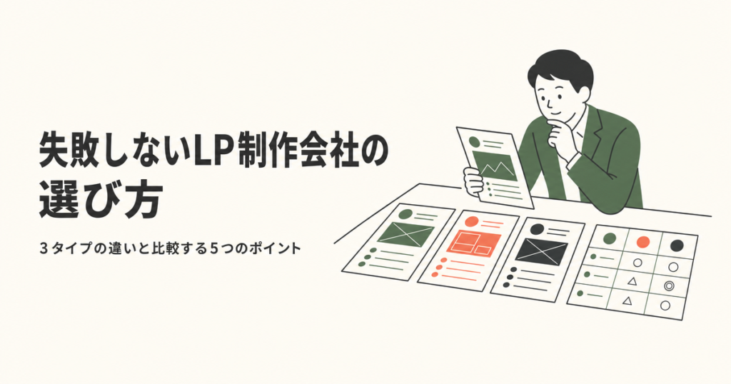 失敗しないLP制作会社の選び方