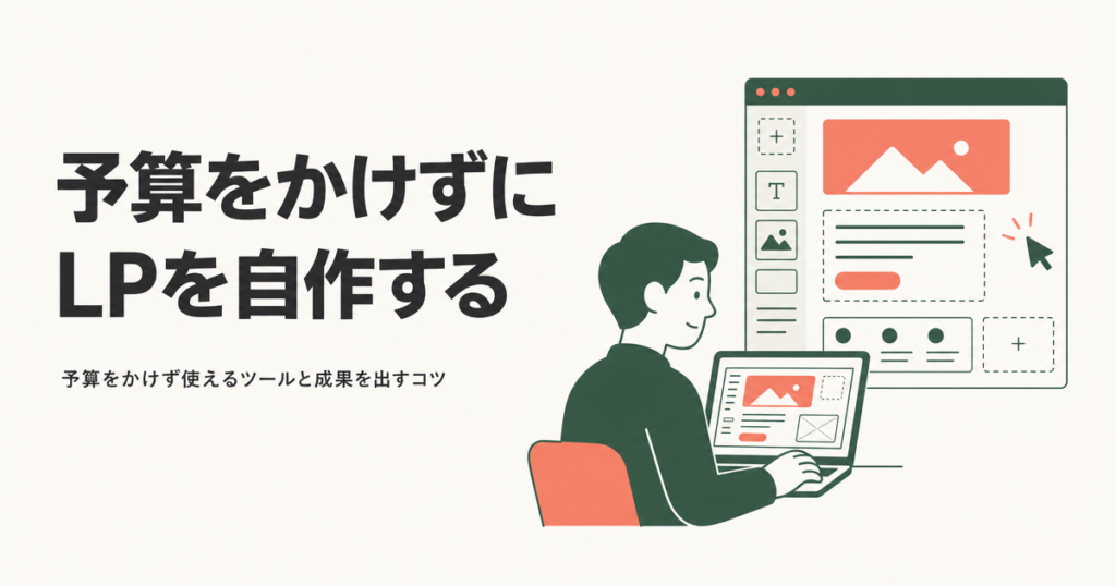 予算をかけずにLPを自作する