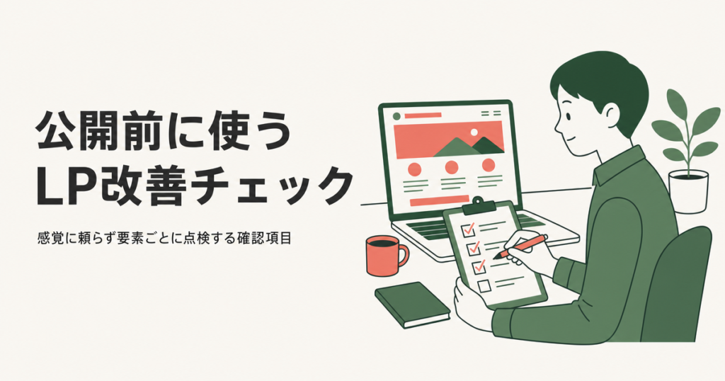公開前に使うLP改善チェック