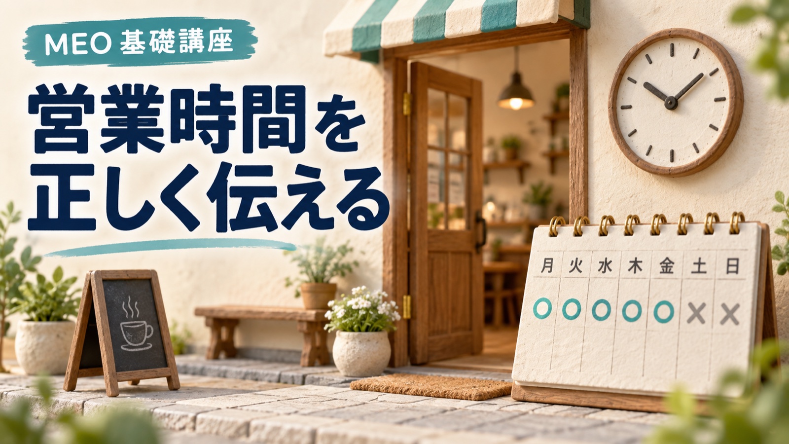 GBPの営業時間の設定|昼休み・祝日・予約制・長期休業の使い分け