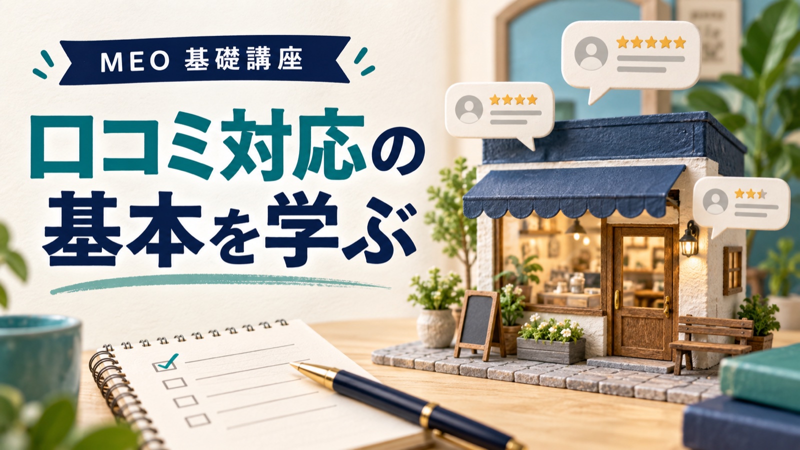 Google口コミの学習ガイド|集める・返す・報告する・活かすを8本の記事で順に学ぶ