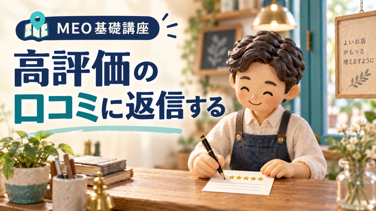 高評価の口コミへの返信|具体に触れる3文の型とBefore/After