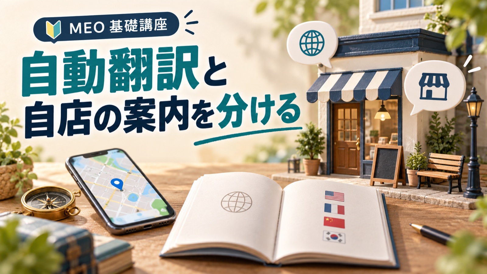Googleマップの多言語表示|表示に任せる情報と店が用意する案内を分ける