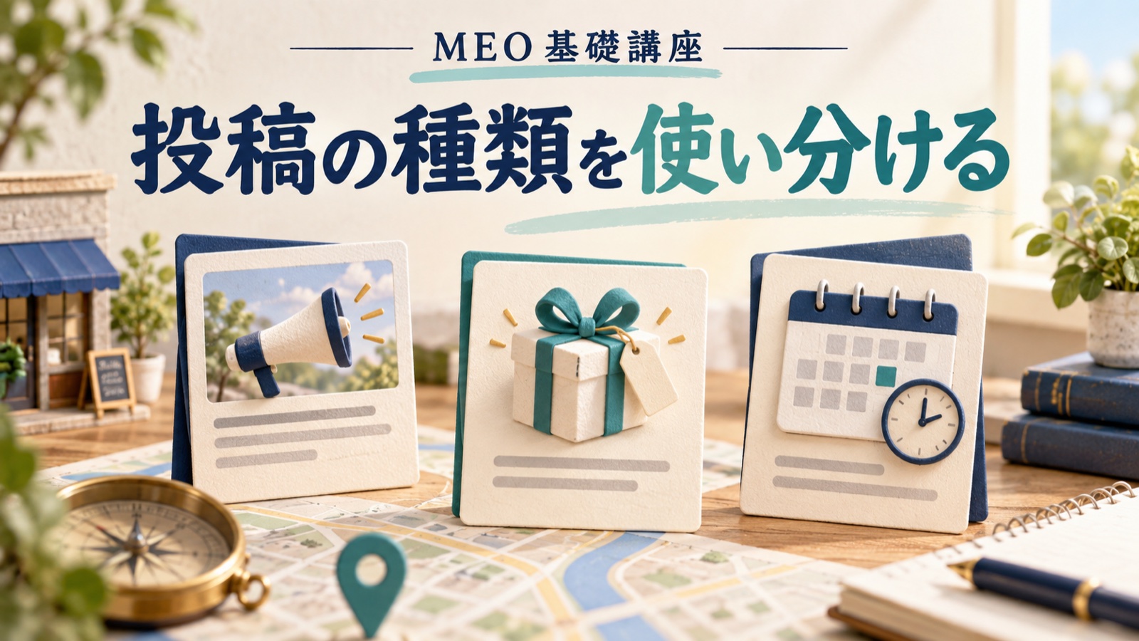 GBP投稿の種類|最新情報・特典・イベントの使い分けと日付・クーポンの条件
