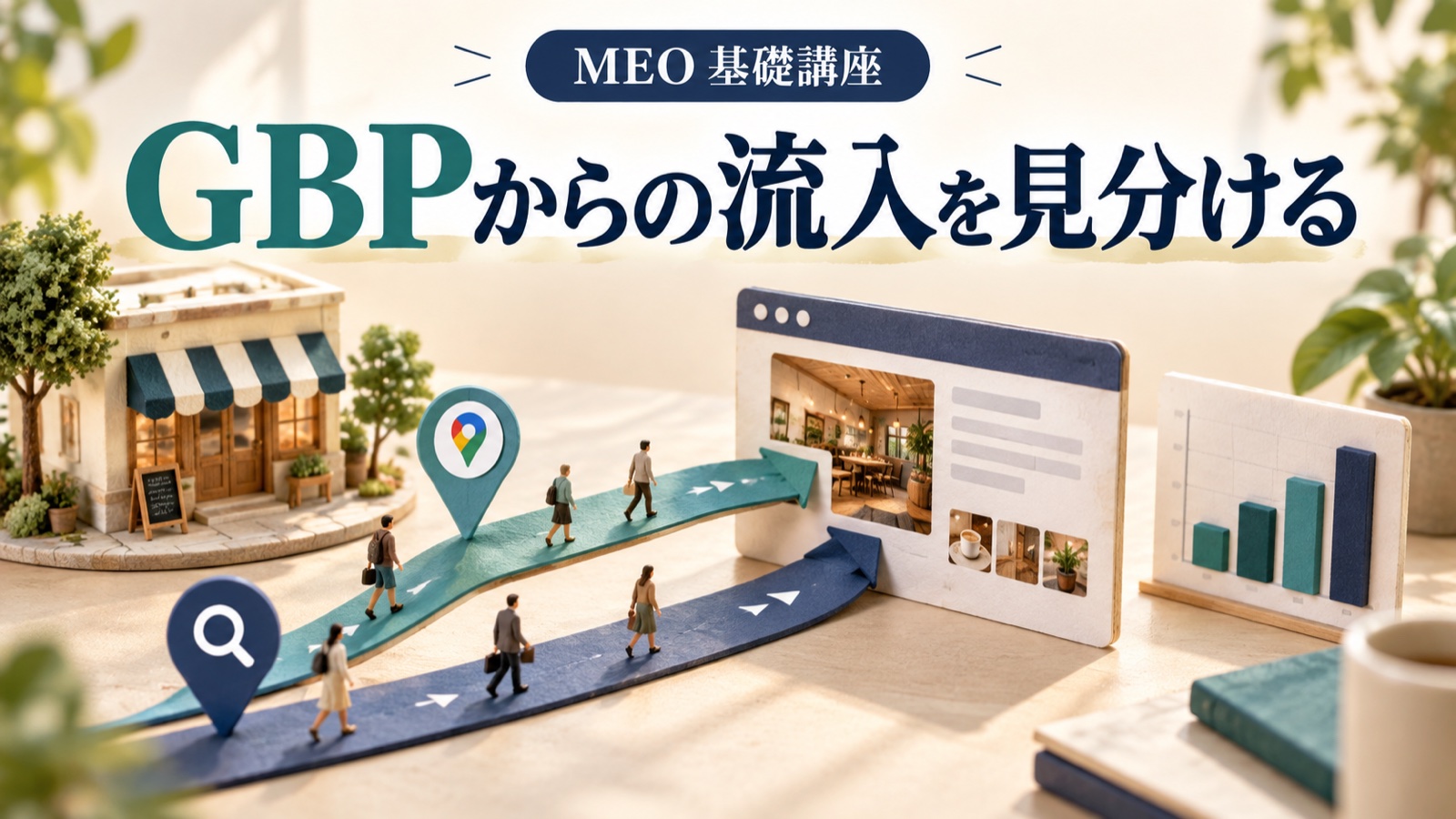 GBPのサイト流入をUTMで区別する|付ける場所・命名例・GA4で数字がずれる理由