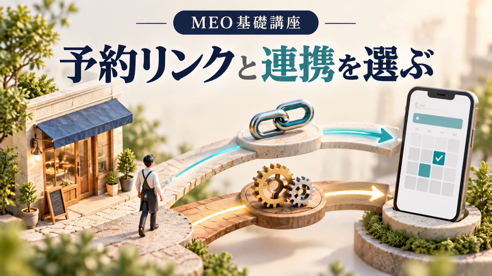 GBPの予約リンクと予約連携の違い|自社予約ページか連携かの選び方