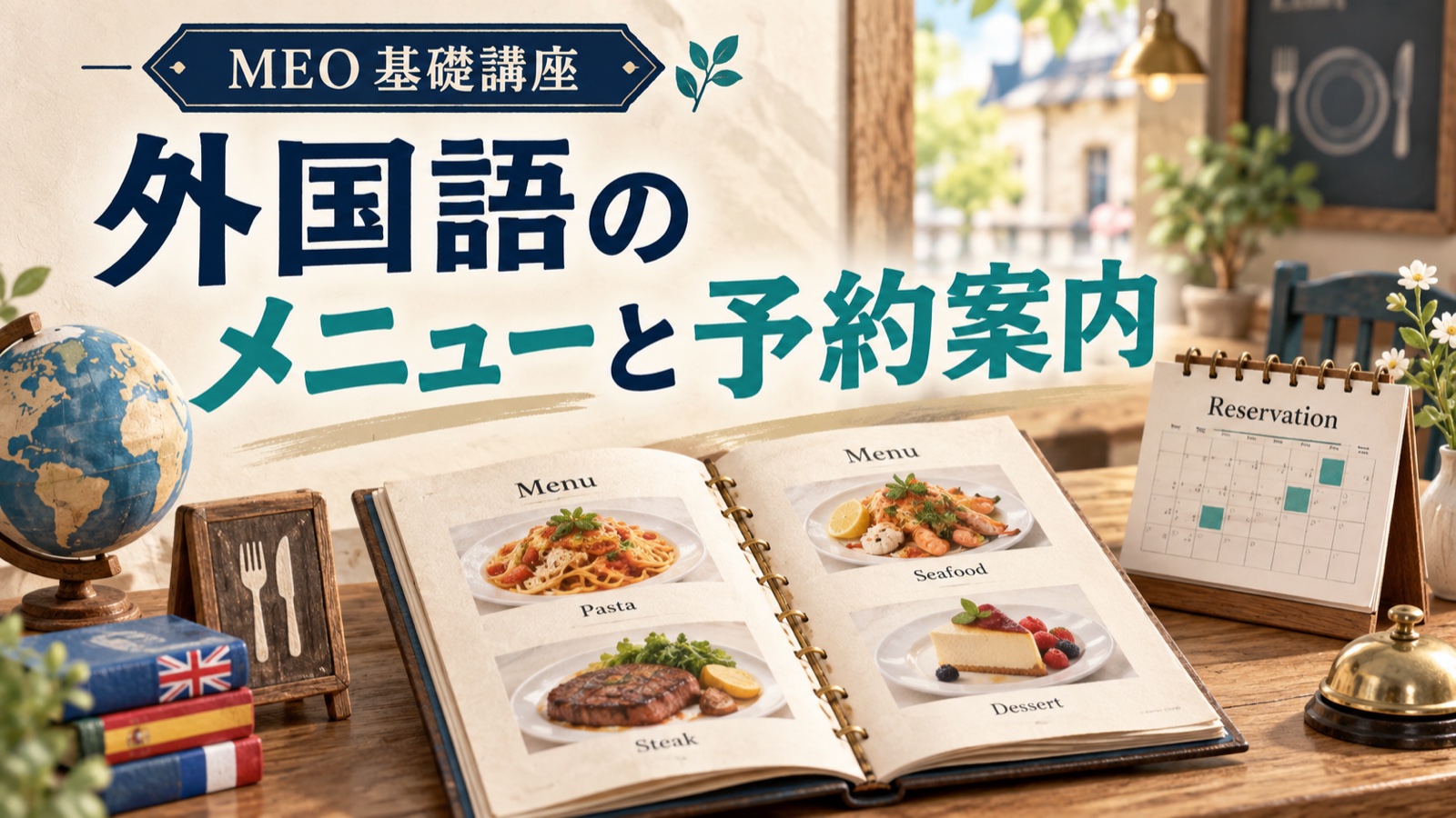 店名の外国語表記・メニュー・予約案内の作り方|表記ルールと置き場所