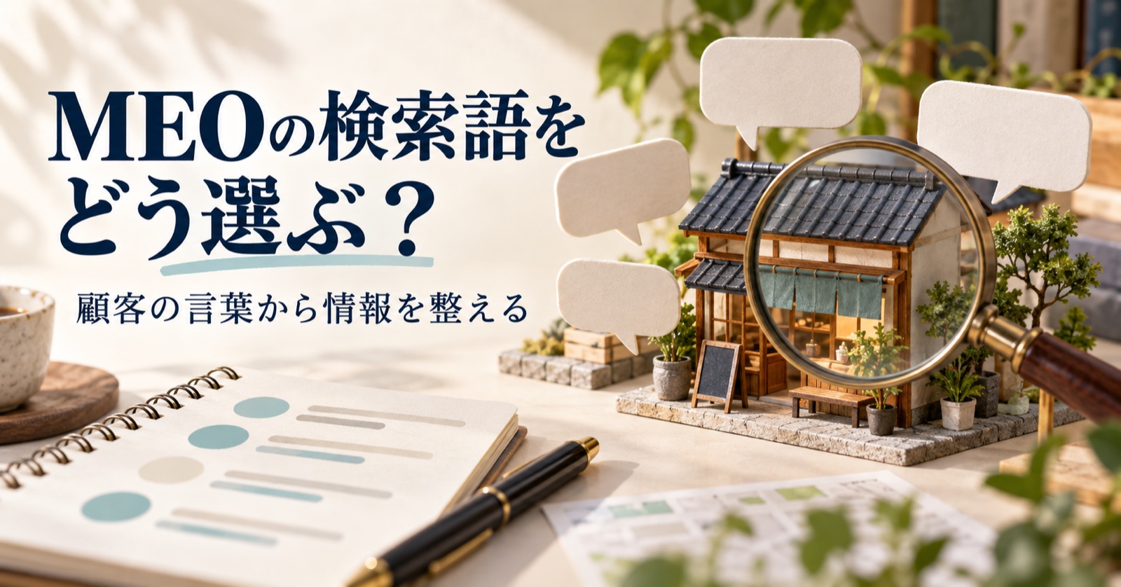 MEOの検索語を設計する|顧客の言葉をプロフィールとサイトへ振り分ける