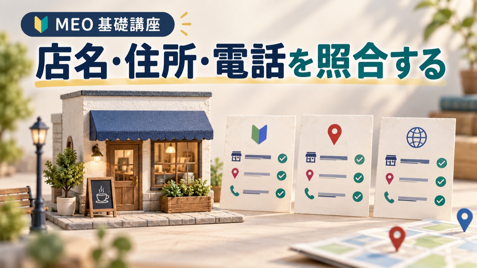 店名・住所・電話を外部媒体と照合する｜移転・変更後の点検表と直す順番
