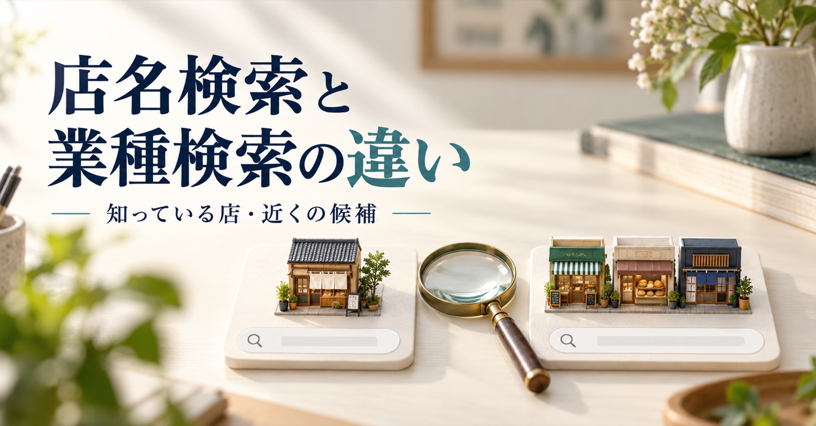 店名検索と業種検索の違い|Googleマップの表示を観察する方法