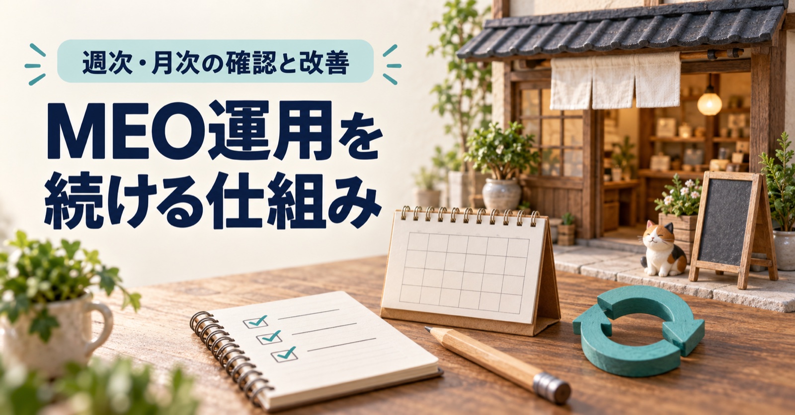 MEOの運用は何をする？｜週次・月次で続ける確認と改善の手順